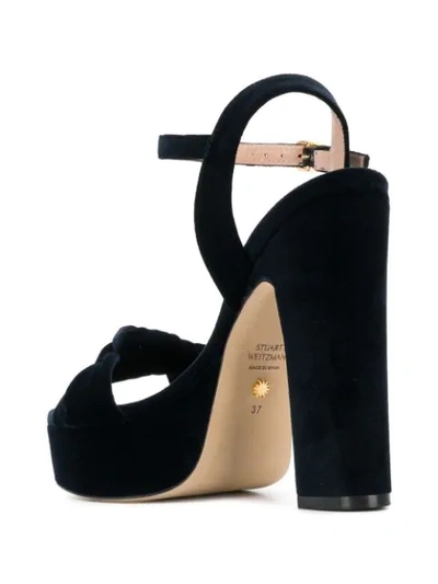 STUART WEITZMAN PLATFORM SANDALS - 蓝色