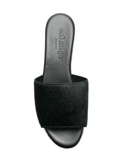 Shop Solange Sandals Flat Wedge Sandals In Black