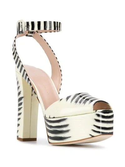 Shop Giuseppe Zanotti Betty Platform Sandals In White