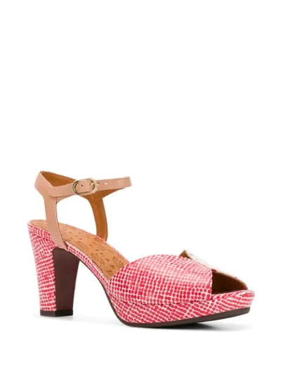 Shop Chie Mihara Polka Dot Open-toe Sandals In Red