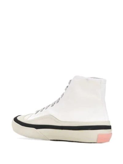 Shop Acne Studios Canvas Sneakers In White