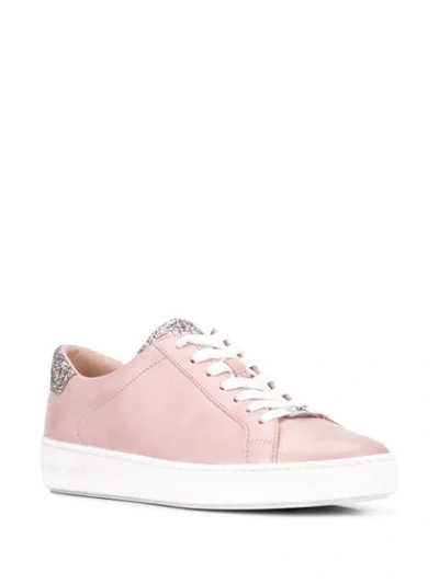 Shop Michael Michael Kors Irving Glitter Sneakers - Pink