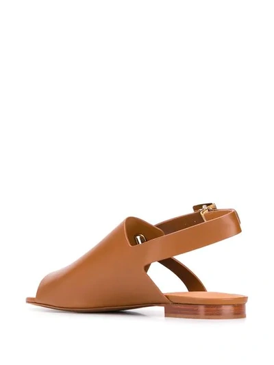 Shop Clergerie Ada Slingback Sandals In Cuoio