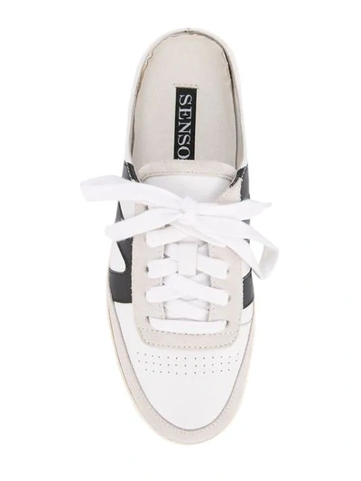 Shop Senso Heelless Slide-on Sneakers In White