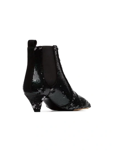 Shop Tabitha Simmons Effie 50 Sequin Ankle Boots In Black