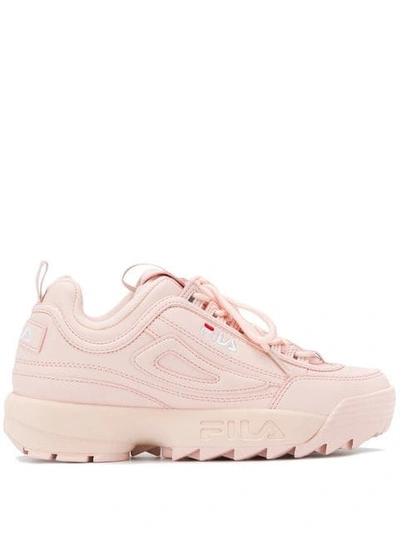 Shop Fila Chunky Sole Sneakers In Pink