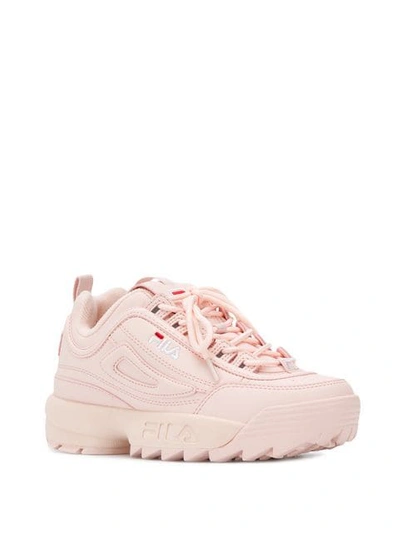 Shop Fila Chunky Sole Sneakers In Pink