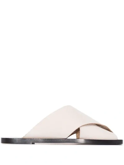 Shop Atp Atelier Alicia Sandals In White