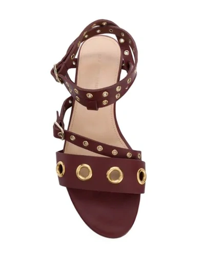Tila March Monica Flat Sandals In Red