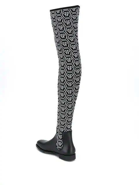 philipp plein thigh high boots