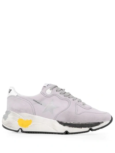 Shop Golden Goose Running Sole Sneakers In Purple