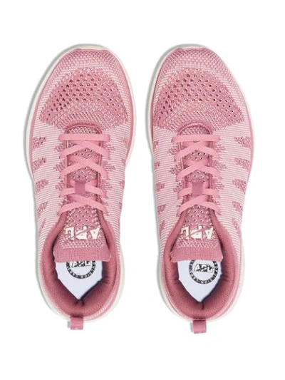 APL PINK TECHLOOM PRO RUNNING SNEAKERS - 粉色