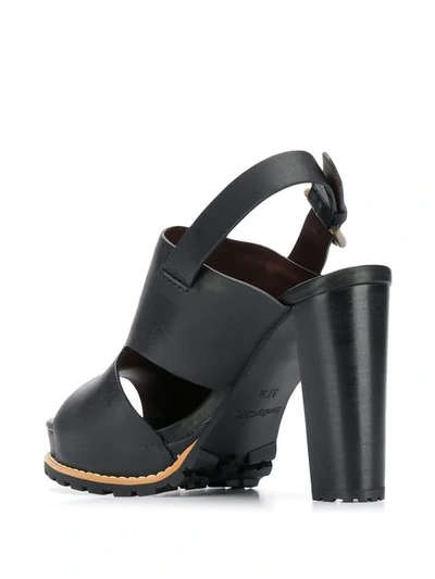 SEE BY CHLOÉ CHUNKY HEEL SANDALS - 黑色