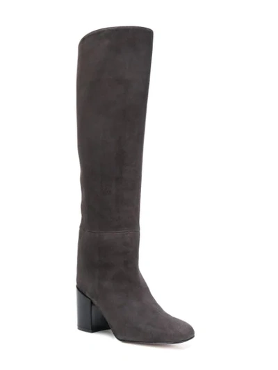 Shop Stuart Weitzman Tubo Boots In Grey