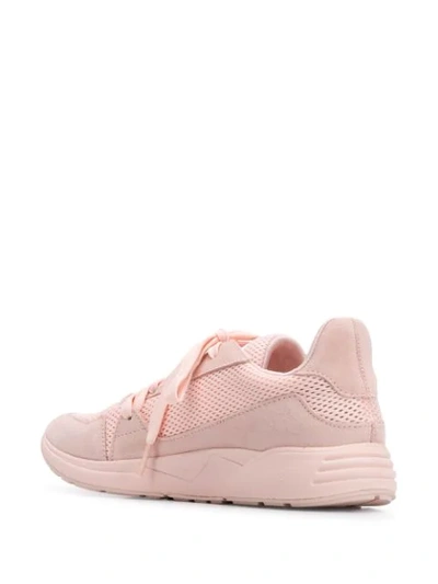 Shop Arkk Mesh Panel Sneakers In Pink