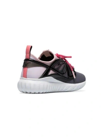 Shop Sophia Webster Pink Fly Butterfly Embellished Leather Sneakers In Black