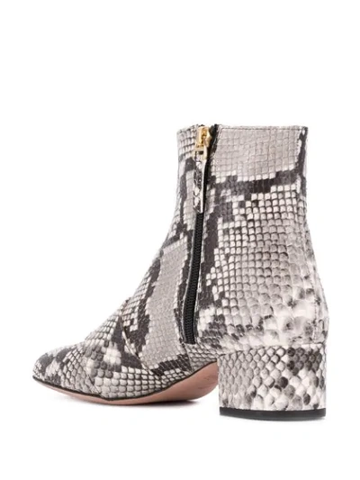 Bally Ankle Boot 'maggye' In Snake Look Grey/multi In 171 Python