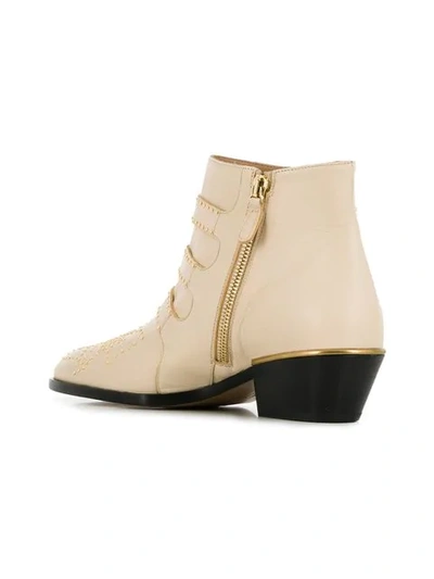 Shop Chloé Susanna Ankle Boots In Neutrals
