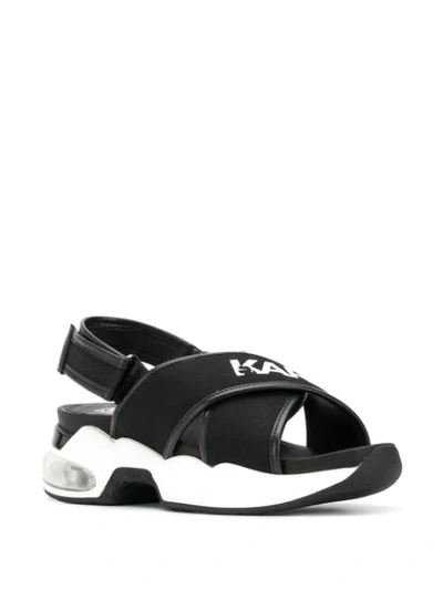 Shop Karl Lagerfeld Platform Sandals In Black