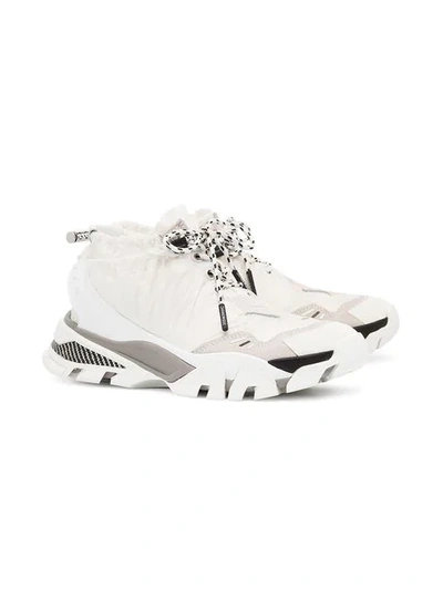 Shop Calvin Klein 205w39nyc Caramene Drawstring Sneakers In White