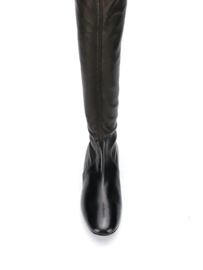 Shop Casadei Thigh-high Boots In Brown