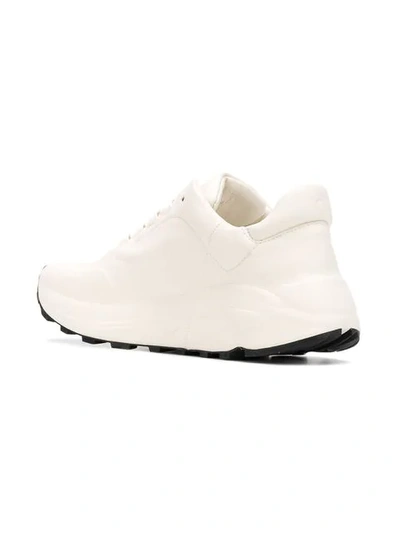 DEL CARLO LACE-UP SNEAKERS - 白色