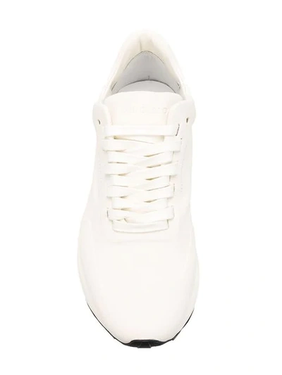 Shop Del Carlo Lace-up Sneakers In Bianca