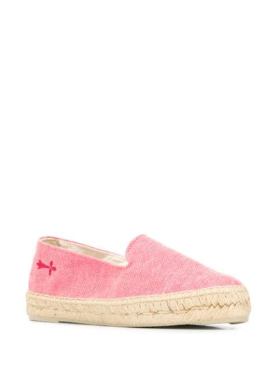 Shop Manebi Slip On Espadrilles - Pink