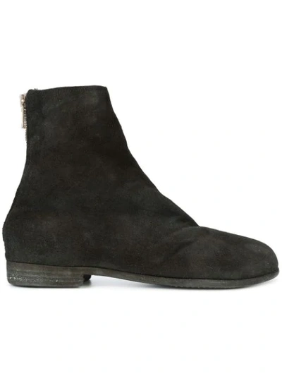 Shop Guidi Rear-zipped Chelsea Boots In Black