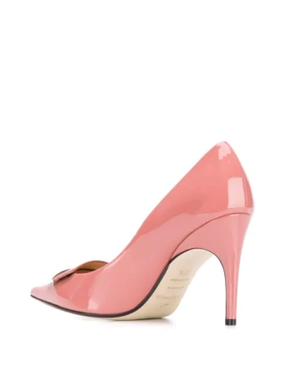 Shop Sergio Rossi Pointed Toe Pumps In Pink