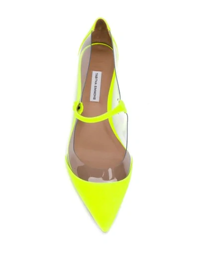 Shop Tabitha Simmons 'hermione' Ballerinas In Yellow