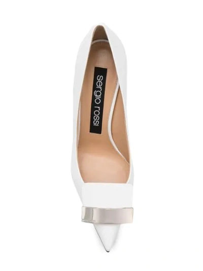 Shop Sergio Rossi Sr1 Pumps In White