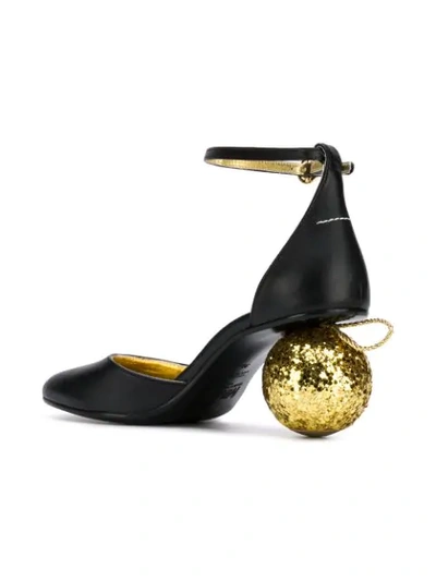 Shop Mm6 Maison Margiela Christmas Ball Heeled Pumps In Brown