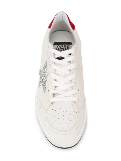 Shop Golden Goose Ballstar Sneakers In White