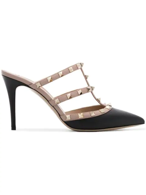 valentino mules black