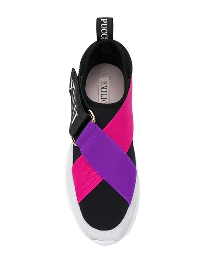 Shop Emilio Pucci City Slip-on Sneakers In Black