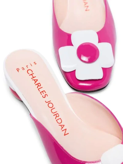 CHARLES JOURDAN X BROWNS PINK 1967 M QUANT 30 MULES 