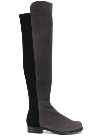 Shop Stuart Weitzman 5050 Knee High Boots In Grey