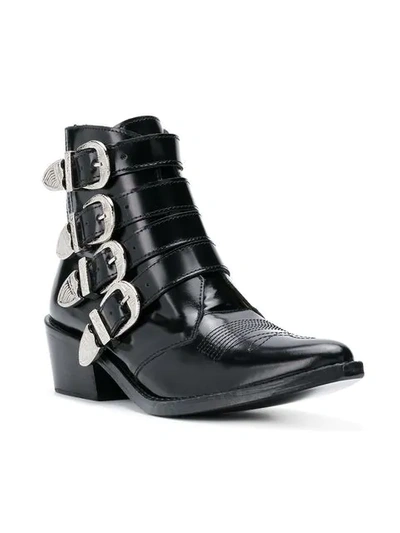 Shop Toga Aj006 Ankle Boots In Black