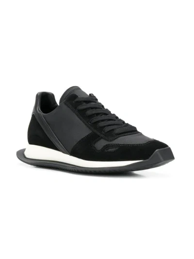 Shop Rick Owens Runner Sneakers In Black
