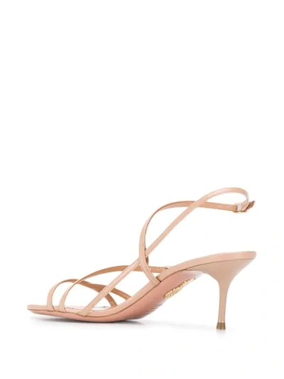 Shop Aquazzura Caroline Sandals In Neutrals