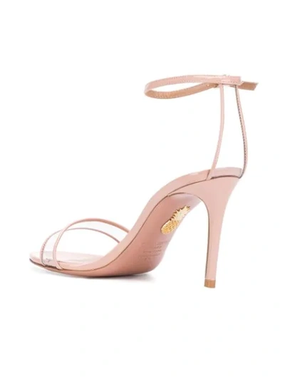 Shop Aquazzura Minimalist 85 Sandals In Pink
