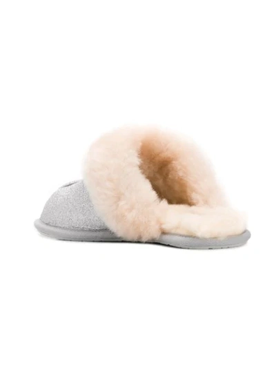 Shop Ugg Australia Shearling Slippers - Silver