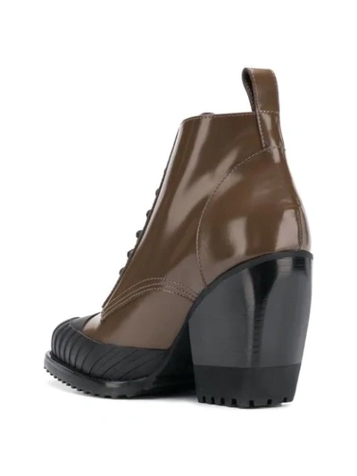 Shop Chloé 90 Rylee Ankle Boots In Brown