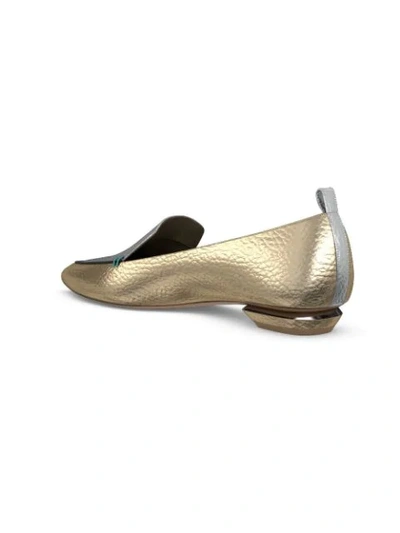 Shop Nicholas Kirkwood Customisable Beya Loafers In Gold