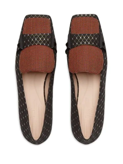 Shop Fendi Ffreedom Loafers In Red