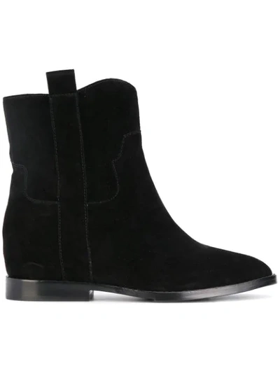 Ash Jane Ankle Boots Black Suede In Grey | ModeSens
