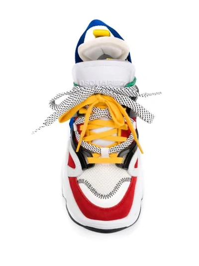 Shop Dsquared2 Sneakers Mit Klobiger Sohle In White