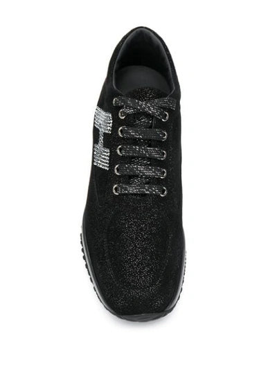 Shop Hogan Interactive Sneakers In Black