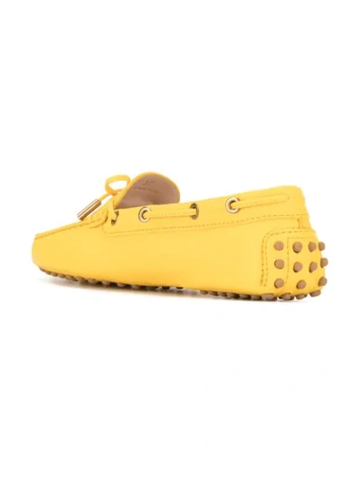 Shop Tod's Gommino Loafers In Yellow
